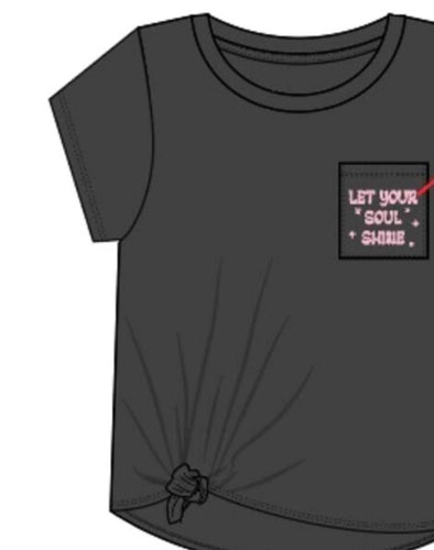 Let Your Soul Shine Pocket Tee 160 GIRLS APPAREL TWEEN 7-16 Sweet Soul 7/8 