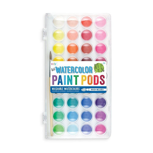 Lil' Paint Pods Watercolor Paint - Set of 36 Toys Ooly