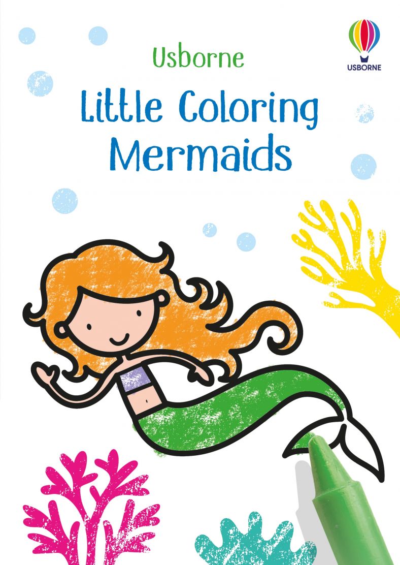 Little Coloring Books 192 GIFT CHILD Usborne Books Mermaids 