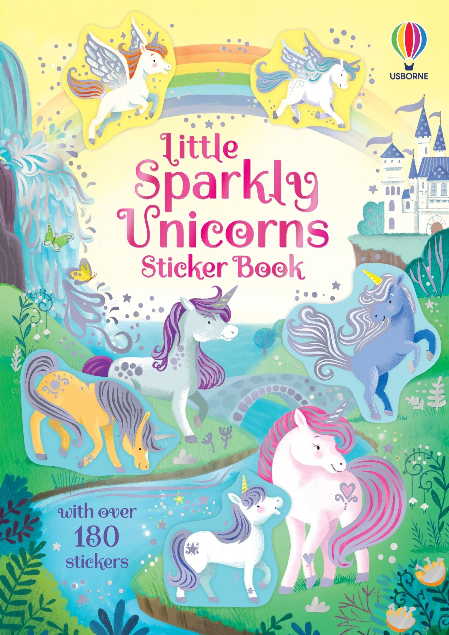 Little Sparkly Stickers 192 GIFT CHILD Usborne Books Unicorns 