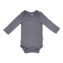 Long Sleeve Bamboo Bodysuit 130 BABY BOYS/NEUTRAL APPAREL Kyte Baby Charcoal 0-3m 