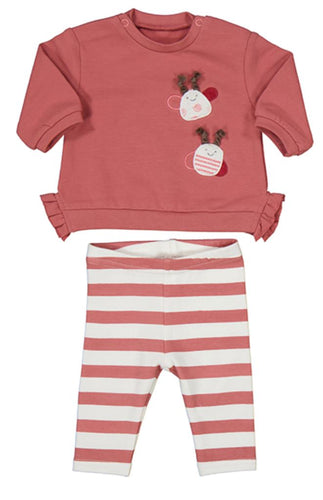 Lovebugs Stripe Pant Set 120 BABY GIRLS APPAREL Mayoral 2-4m 