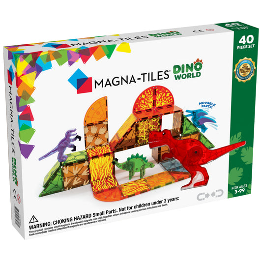 Magna-Tiles Dino World 40-Piece Set 196 TOYS CHILD Magnatiles 