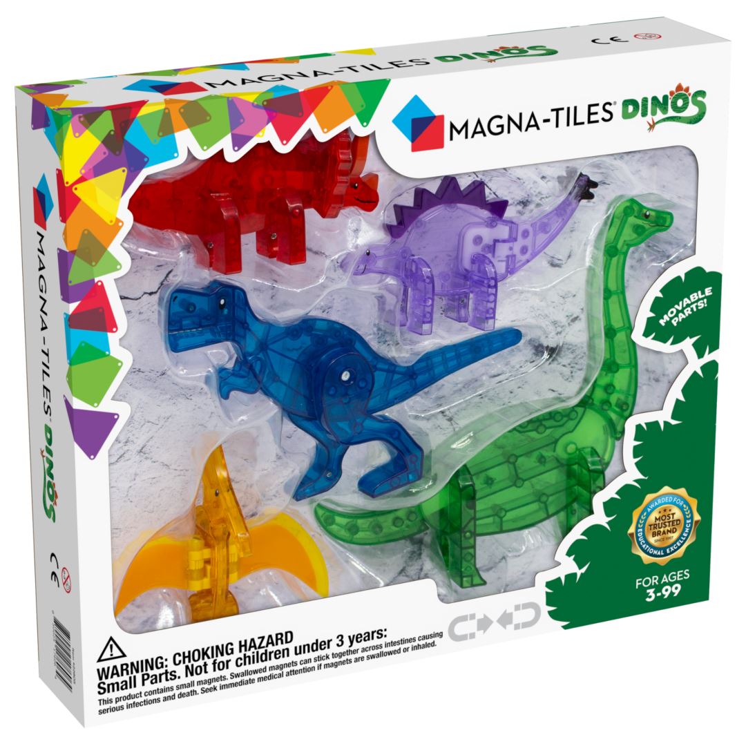 Magna-Tiles Dinos-5 Piece Set 196 TOYS CHILD Magnatiles 