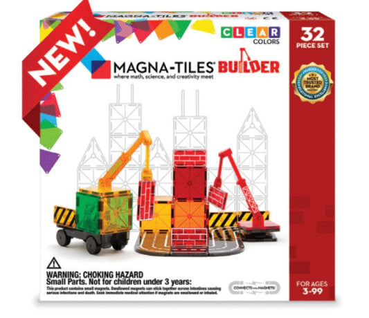Magna-Tiles® Builder Tiles 32-Piece Set 196 TOYS CHILD Magnatiles 