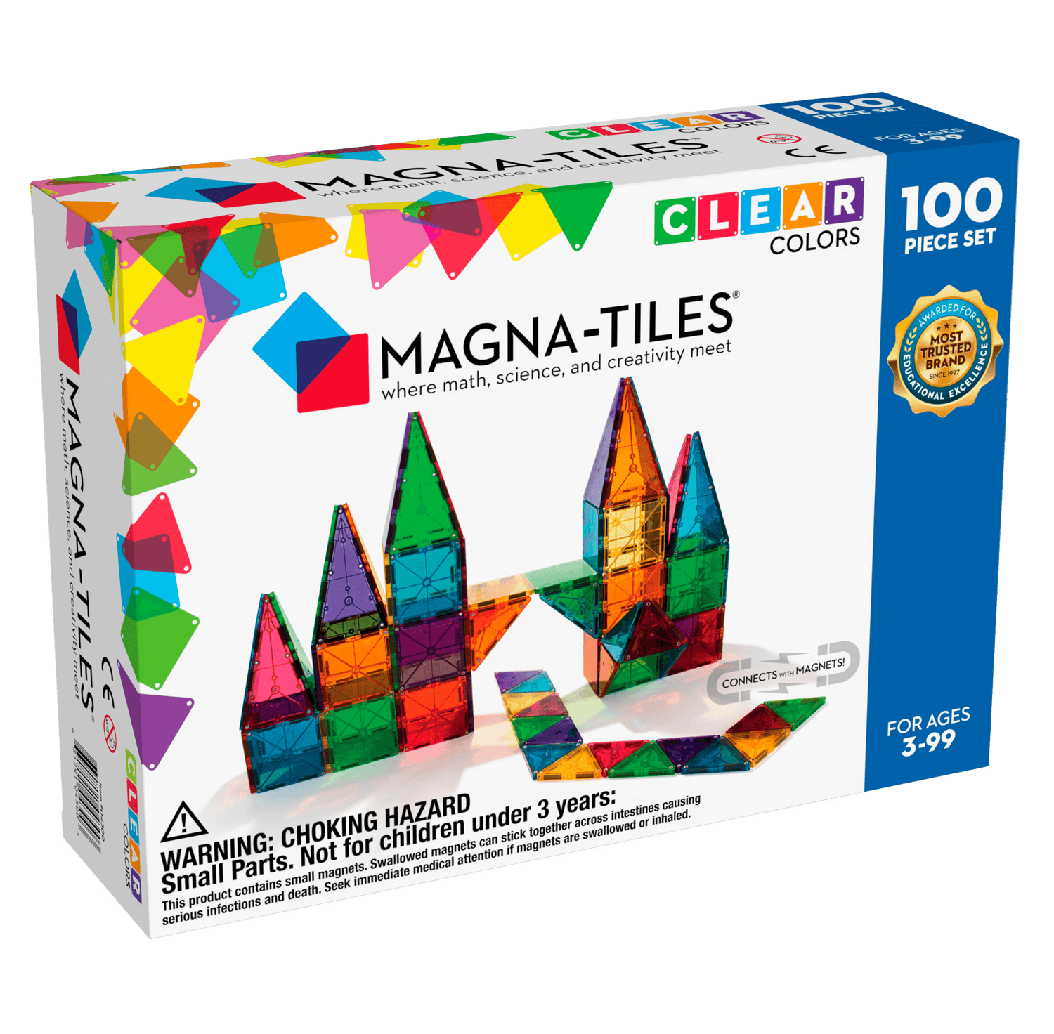 Magna-Tiles Clear Colors 32 pc Set