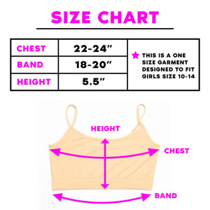 Malibu Pink Bandeau Bra 160 GIRLS APPAREL TWEEN 7-16 Malibu Sugar 
