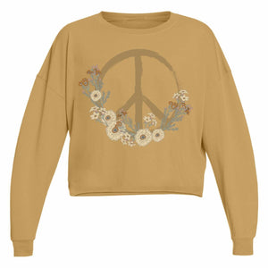 Marigold Peace Flowers Top 160 GIRLS APPAREL TWEEN 7-16 Tiny Whales 7 