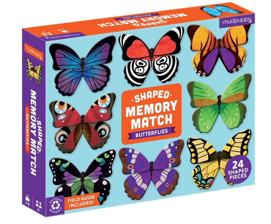 Memory Shaped Butterflies Toys Mudpuppy 