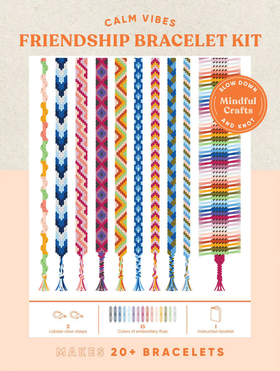 Mindful Crafts: Friendship Bracelet Kit 196 TOYS CHILD Chronicle Books 