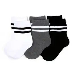 Monochrome Striped Midi Socks 100 ACCESSORIES BABY Little Stocking Co. 0-6 mo 