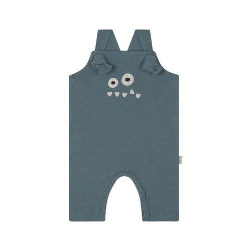 Monster Blue Knot Overalls 130 BABY BOYS/NEUTRAL APPAREL Antebies 3-6m 