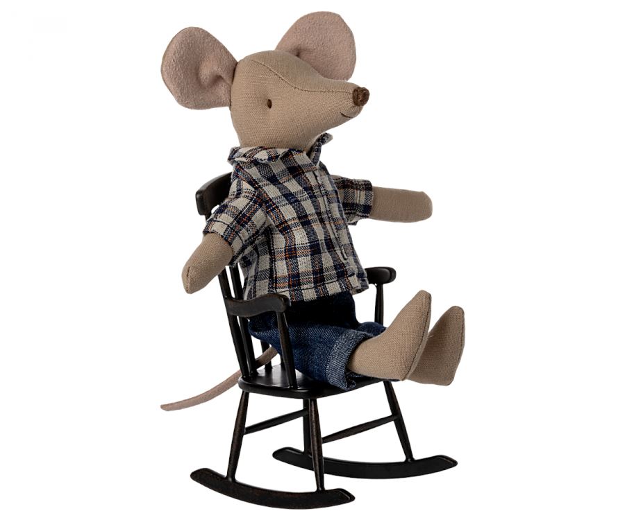 Mouse Rocking Chair - Anthracite 196 TOYS CHILD Maileg 