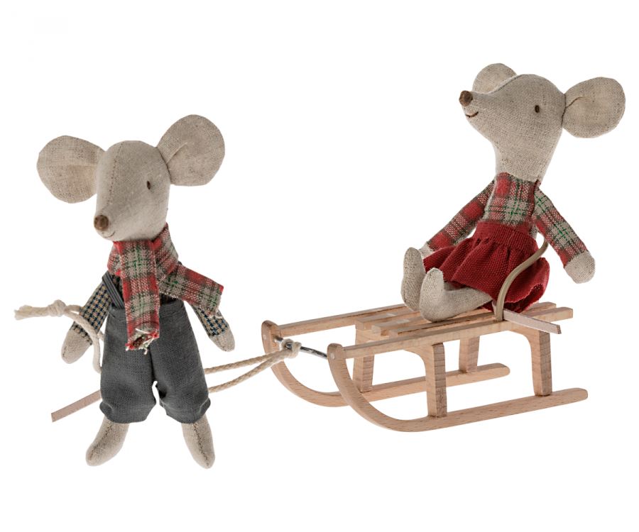 Mouse Sled 196 TOYS CHILD Maileg 