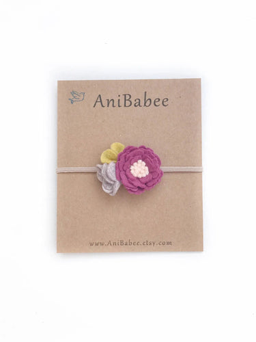 Mulberry Floral Cluster Headband 100 ACCESSORIES BABY AniBabee 