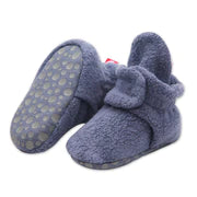 Navy Denim Fleece Bootie 100 ACCESSORIES BABY Zutano 3m 