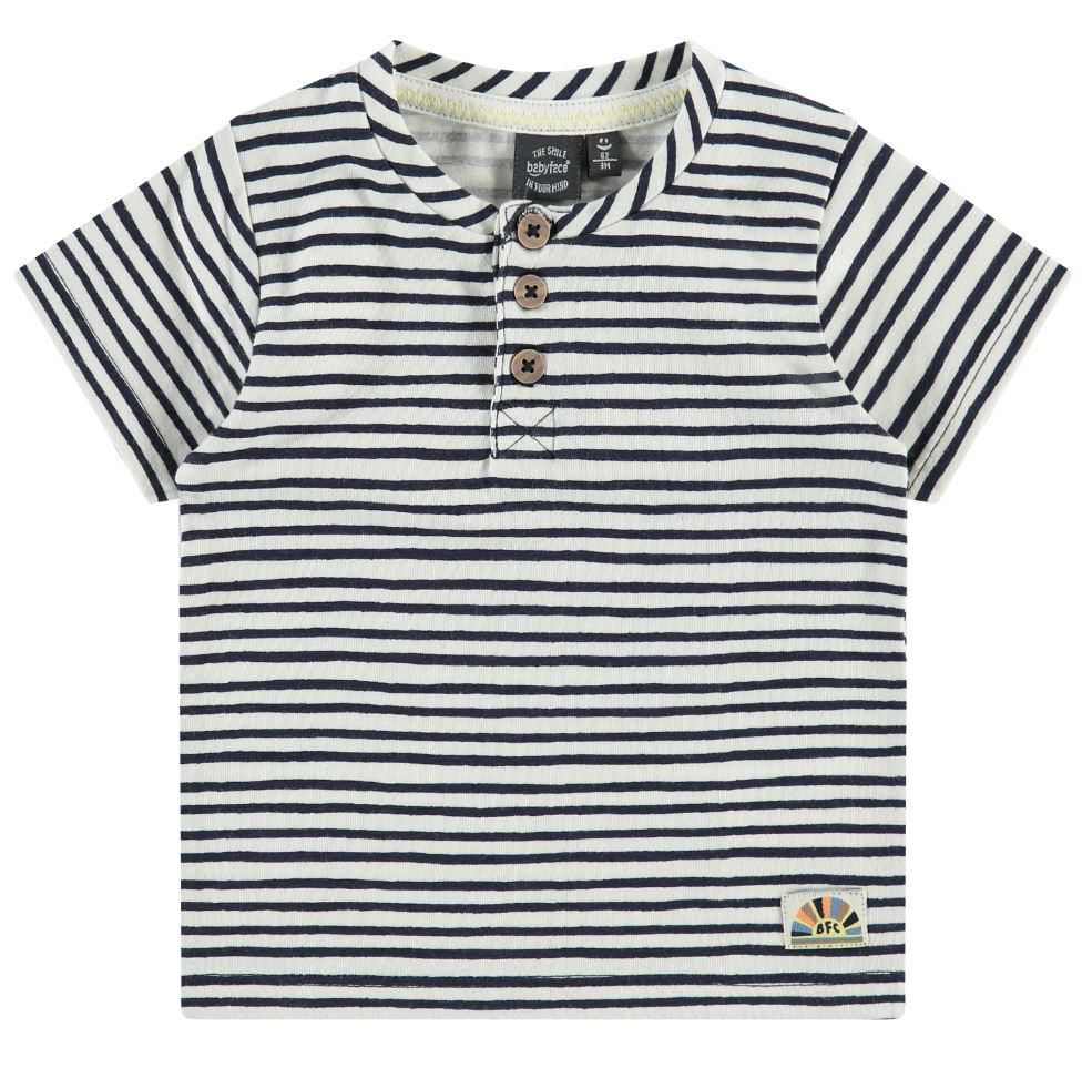 Navy Stripe Tee 130 BABY BOYS/NEUTRAL APPAREL Babyface 3m 