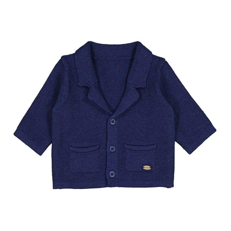 Navy Sweater Jacket 130 BABY BOYS/NEUTRAL APPAREL Mayoral 
