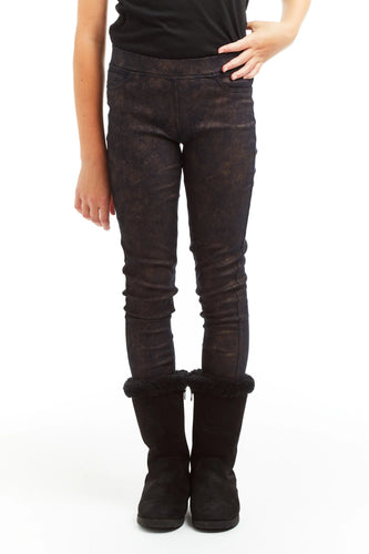 Navy Vintage Suede Skinny Jeans 160 GIRLS APPAREL TWEEN 7-16 Tractr 7 