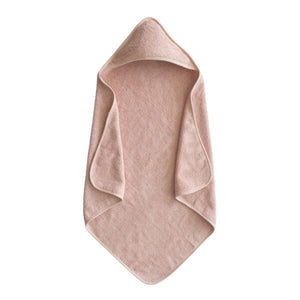 Organic Cotton Baby Hooded Towel 180 BABY GEAR Mushie Blush 