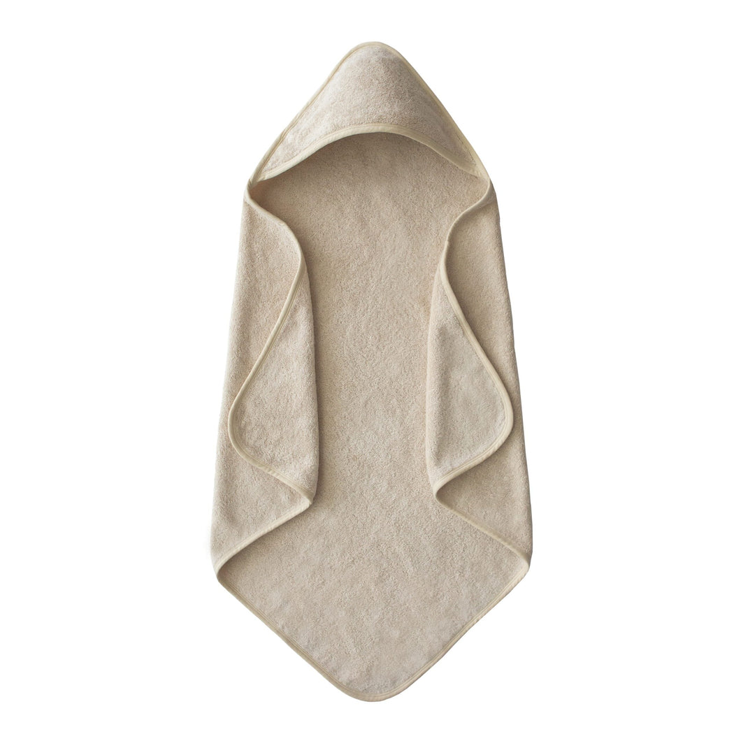 Organic Cotton Baby Hooded Towel 180 BABY GEAR Mushie Fog 