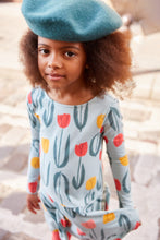 Painted Tulip Skater Dress 150 GIRLS APPAREL 2-8 Tea 