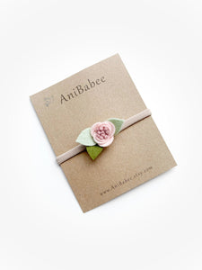 Pale Blush Flower Headband 100 ACCESSORIES BABY AniBabee 