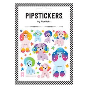 Pampered Poodles Sticker Sheet 192 GIFT CHILD Pipsticks 