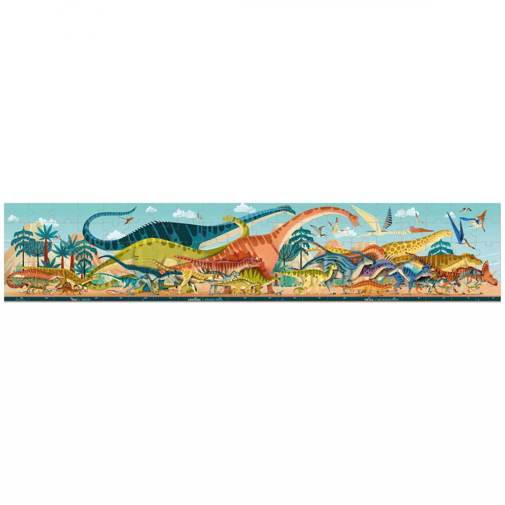 Panoramic Dino Puzzle 196 TOYS CHILD Janod Toys 