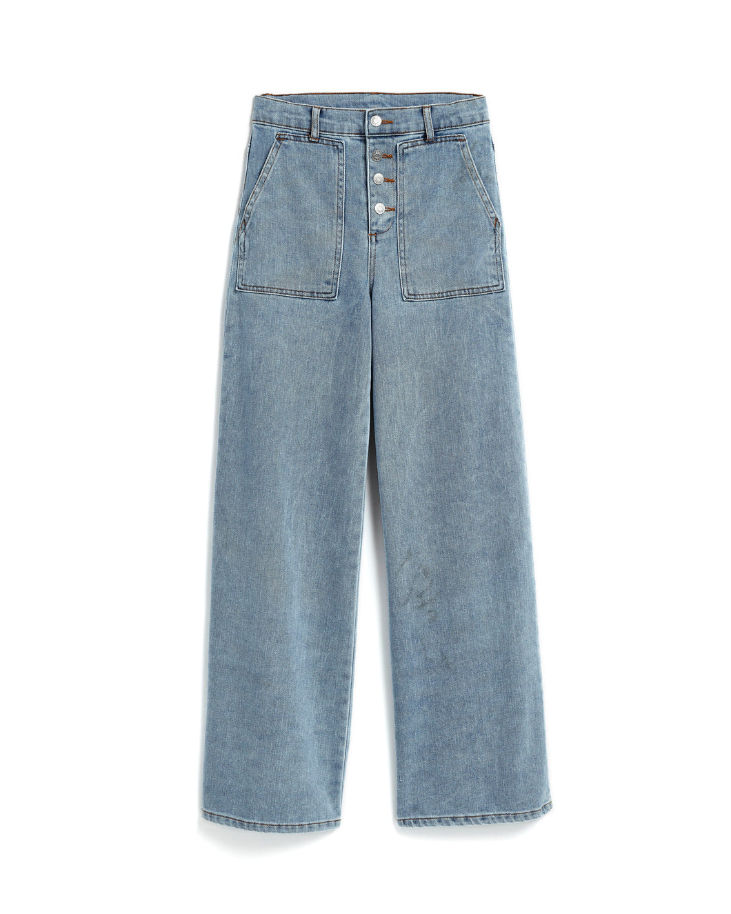 Patch Pocket Wide Leg Jean 160 GIRLS APPAREL TWEEN 7-16 Tractr 7 