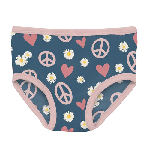 Peace Love & Happiness Underwear 160 GIRLS APPAREL TWEEN 7-16 Kickee Pants 8/10 