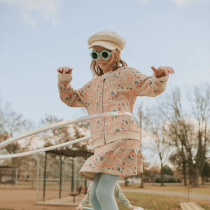 Peachy Pink Quilted Jacket 150 GIRLS APPAREL 2-8 Antebies 