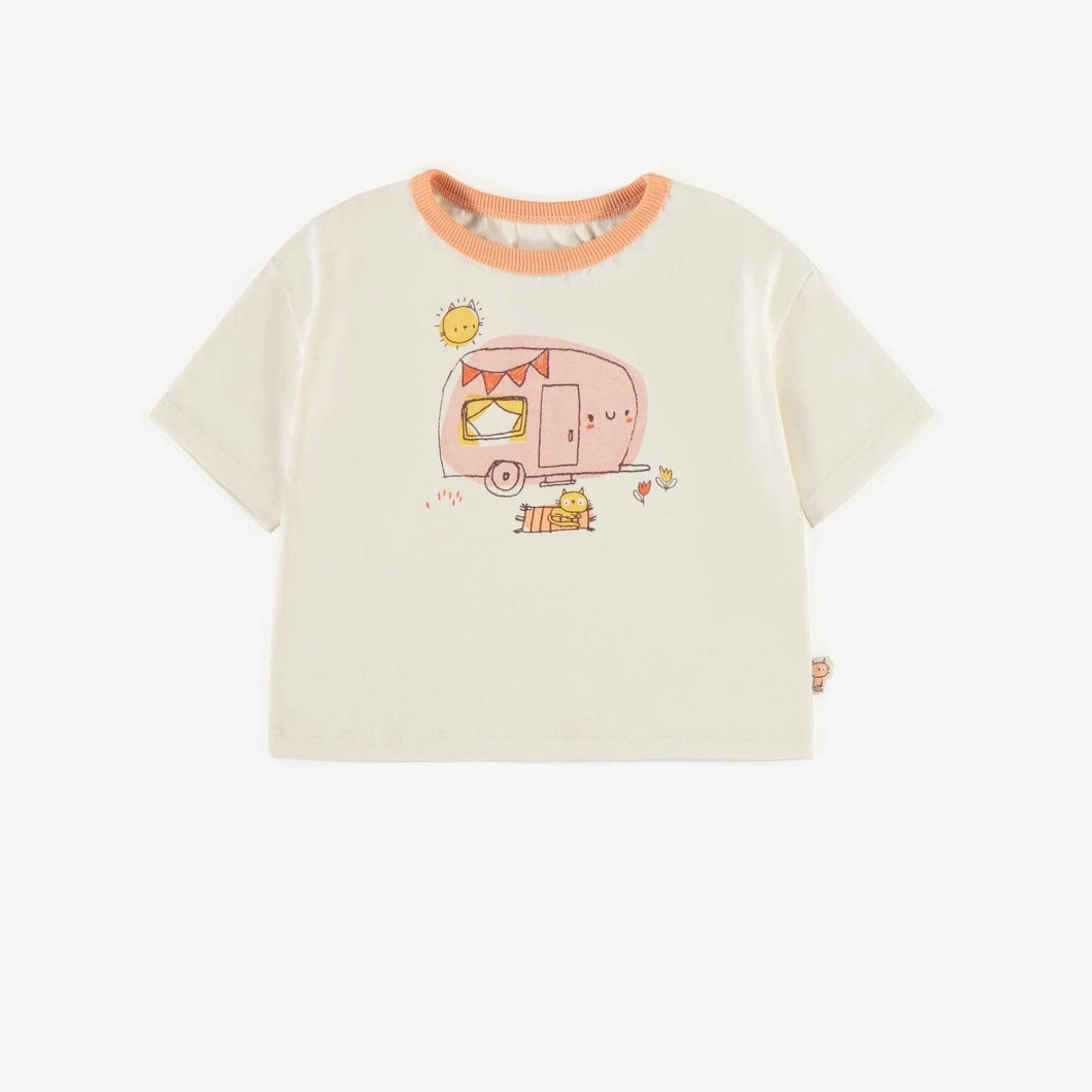 Pink Camper Van Tee 120 BABY GIRLS APPAREL Souris Mini 6-9m 
