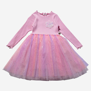 Pink Daisy Ombre Tutu Dress 150 GIRLS APPAREL 2-8 Petite Hailey 2 
