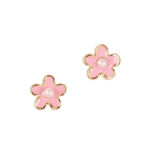 Pink Flower Earrings - Pitter Patter
