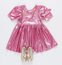 Pink Lame Laurie Dress 150 GIRLS APPAREL 2-8 Pink Chicken 