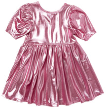 Pink Lame Laurie Dress 150 GIRLS APPAREL 2-8 Pink Chicken 