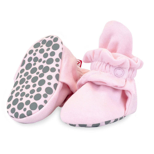 Pink Organic Cotton Bootie 100 ACCESSORIES BABY Zutano 3m 