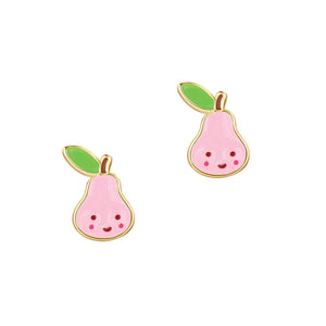 Pink Pear Earrings 110 ACCESSORIES CHILD Girl Nation Stud 
