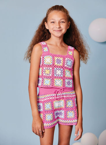 Pink Sugar Crochet Tank 160 GIRLS APPAREL TWEEN 7-16 Design History 7/8 