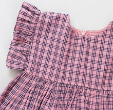 Pink/Navy Plaid Kit Dress 150 GIRLS APPAREL 2-8 Pink Chicken 