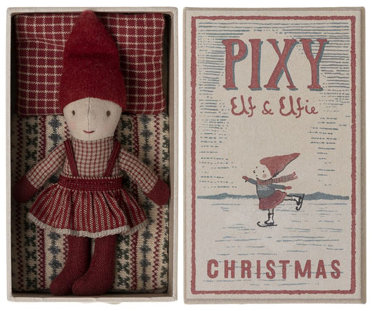Pixy Sister Elf In Matchbox 196 TOYS CHILD Maileg 
