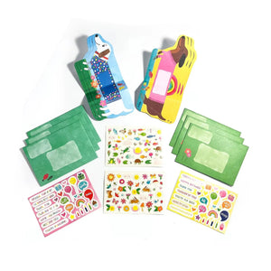 Playful Pups Note Cards & Sticker Set 196 TOYS CHILD OOLY 