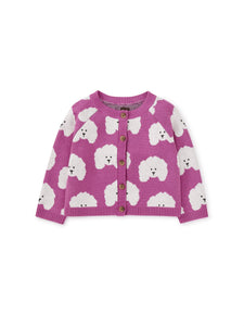 Poodle Party Cardigan Sweater 120 BABY GIRLS APPAREL Tea 3-6m 