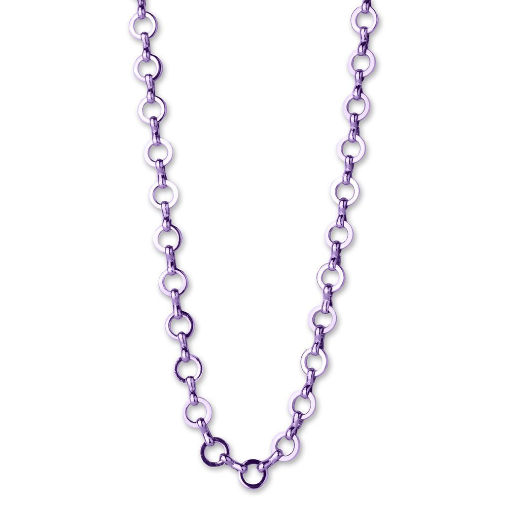 Purple Chain Necklace Jewelry Charm It 