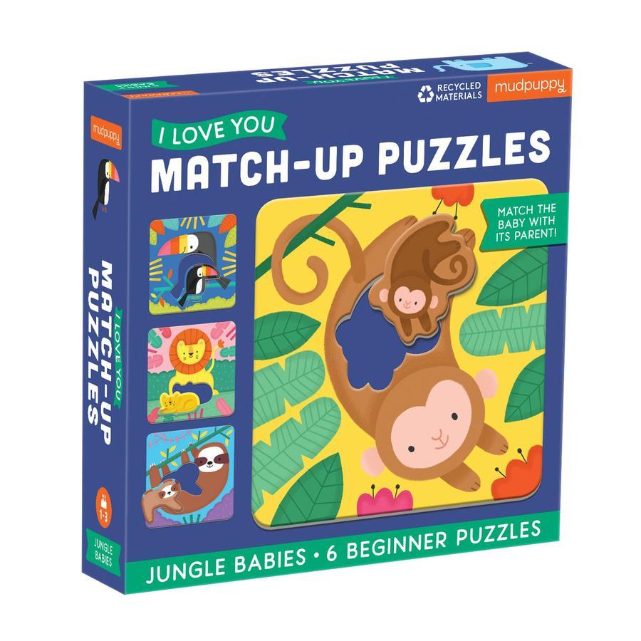 Puzzle Love Toys Mudpuppy Jungle Babies 