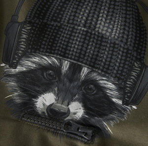 Raccoon Olive Night Sweatshirt 140 BOYS APPAREL 2-8 Minymo 