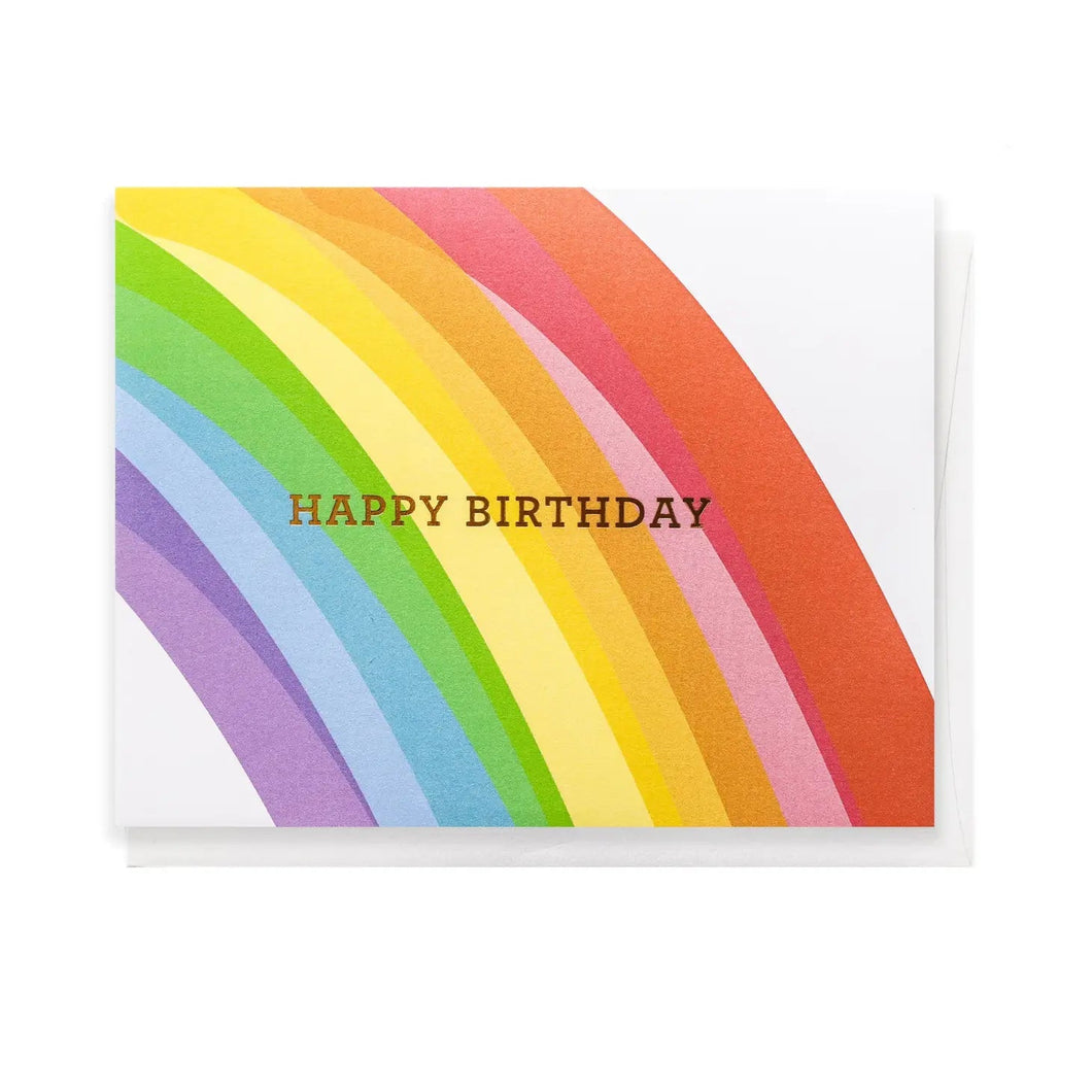 Rainbow Birthday Card 193 GIFT PARENT The Penny Paper Co. 