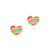 Rainbow Heart Earrings - Pitter Patter