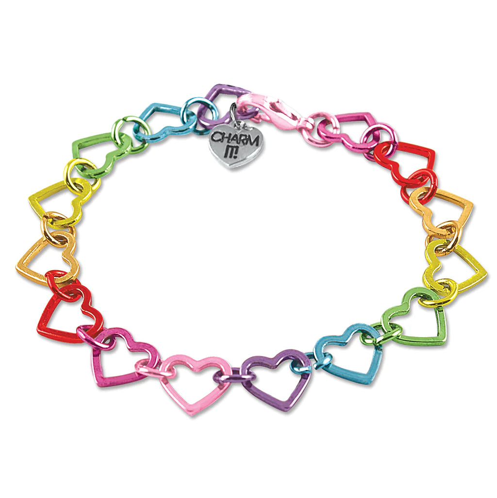 Rainbow Heart Link Bracelet 110 ACCESSORIES CHILD Charm It 